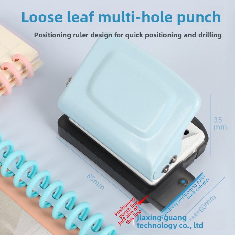 Binding Machine Comb - Mini perforatrice creativa a 6 fori,