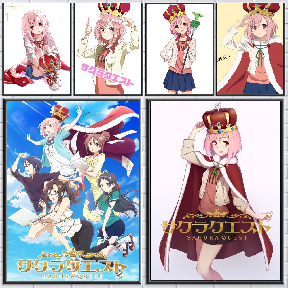 Office Quest - Poster adesivo da parete anime S-Sakura